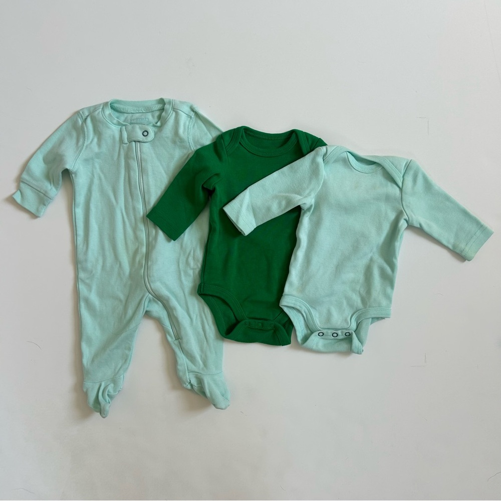 Bundle of Primary 100% Cotton Bodysuits